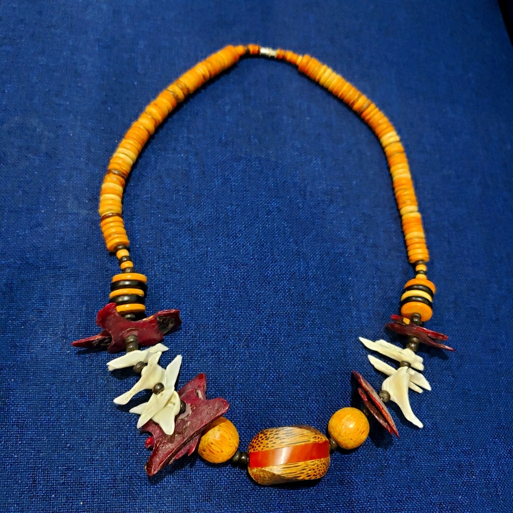 Tribal necklace traditional ethnic jewelery